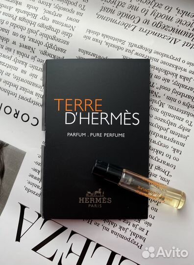 Пробники духов Hermes terre D'hermes parfume (M) 2