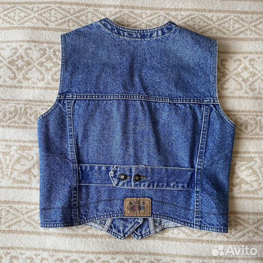 Юбка экокожа FB Sister, джинсовая жилетка Exel