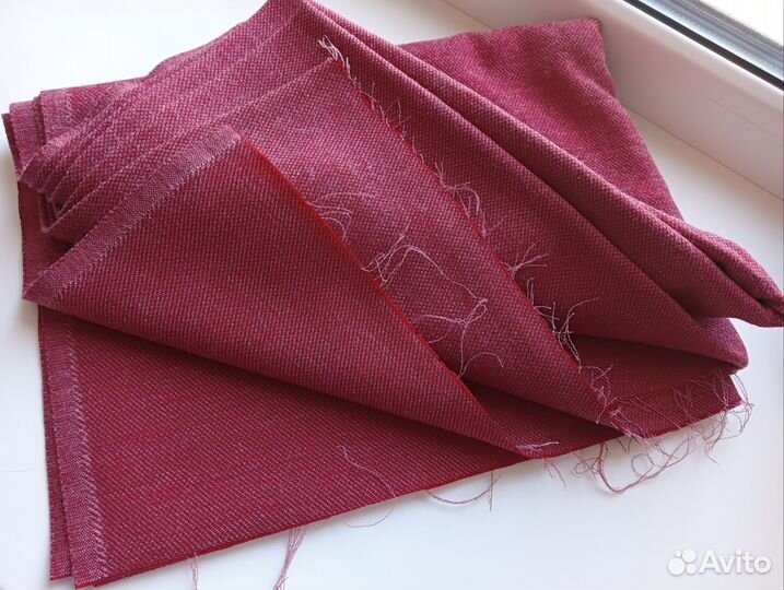 Отрезы ткани шерсть, бархат