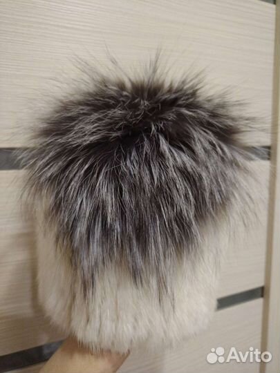 Шапка вязаная норковая