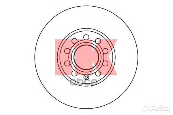 204743 Диск тормозной audi 100 91/A4 9508/A6