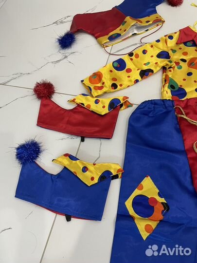 Карнавальный костюм скоморох-петрушка