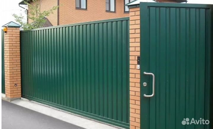 Забор из профлиста для дома под ключ