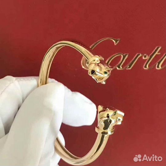 Cartier золотой браслет Panthere