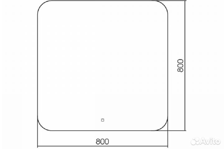 Зеркало с подсветкой Art&Max Modica AM-Mod-800-80