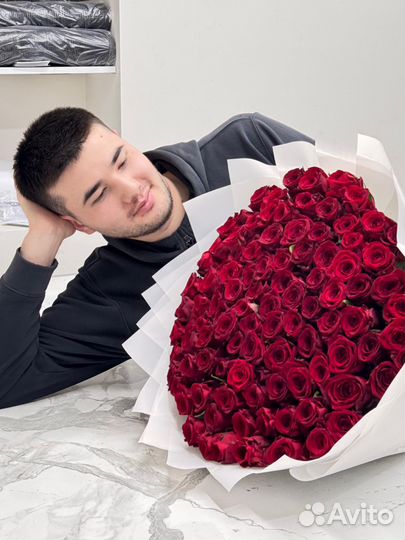 51, 101 роза 60 см