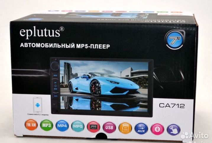 Магнитола 2 din eplutus ca712