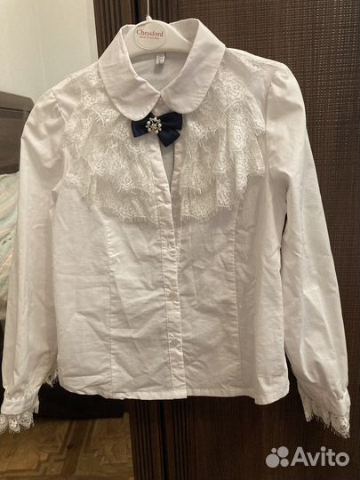 Белая блузка для девочки