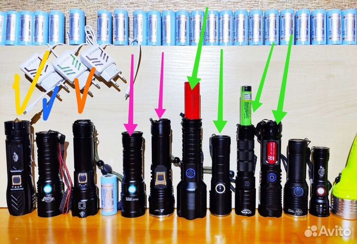 Велосипедные Красные фонари 3 вида + Передние ф