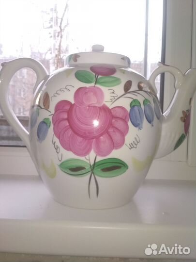 Чайник заварочный доливной фарфоровый СССР