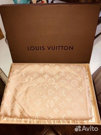 Шаль Louis Vuitton monogram nude оригинал
