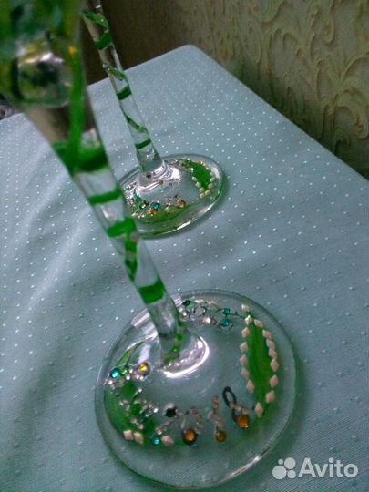 Свадебные именные фужеры