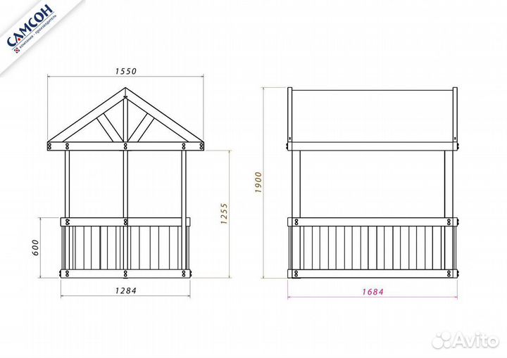 Детская беседка - песочница Гоа