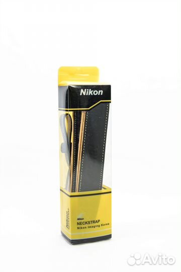 Ремень кожаный для фотокамеры с логотипом Nikon