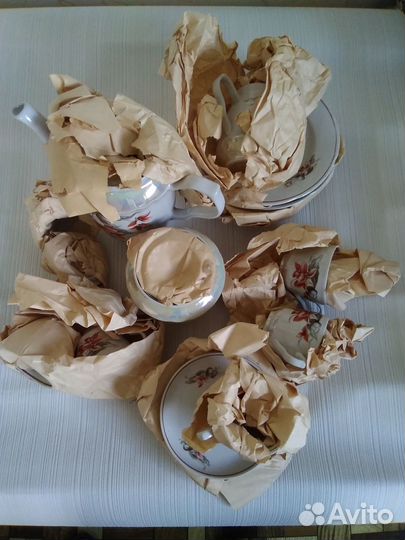 Кофейный сервиз,ссср,новый, Барановка, 21шт,фарфор