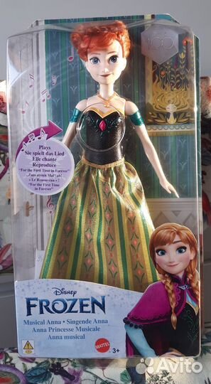 Кукла Disney frozen,музыкальная Анна