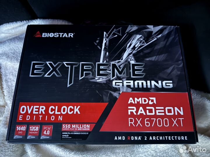 Новая Видеокарта Biostar RX 6700XT 12gb