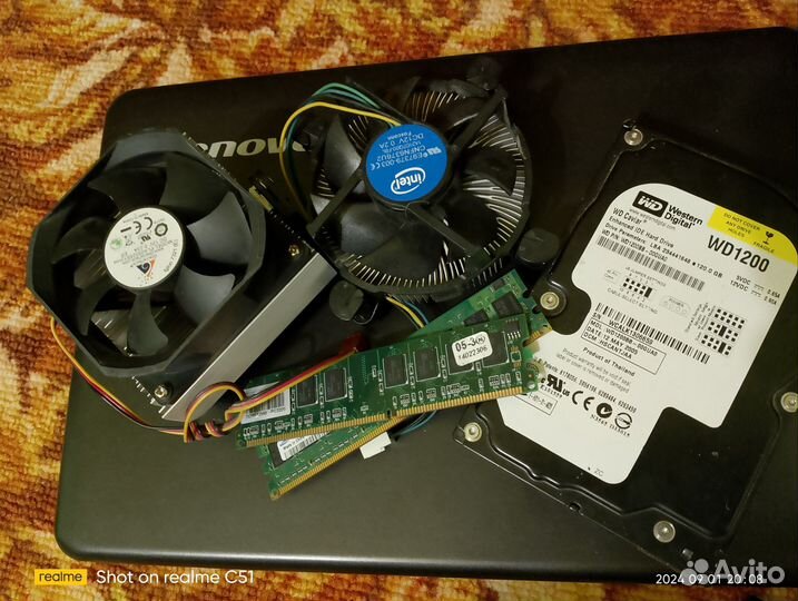 Лот комплектующих для пк