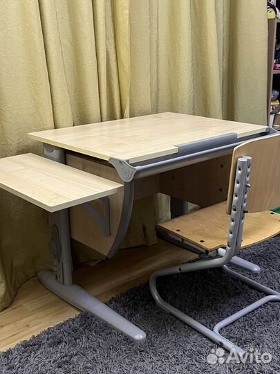 Растущая парта и стул деми