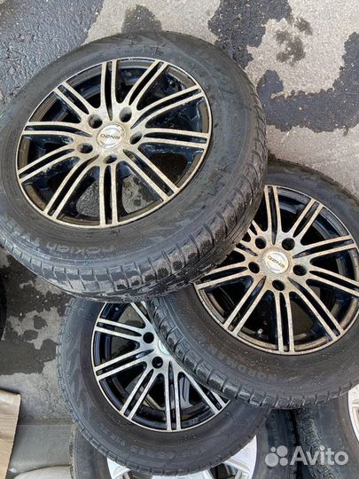 Колеса r 15 зимние на липучке