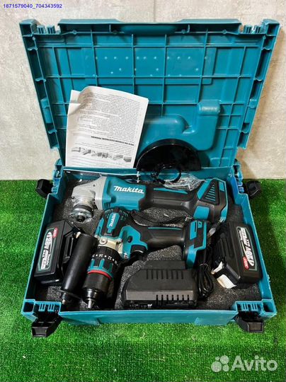 2в1 Makita Шуруповерт 13мм+Болгарка