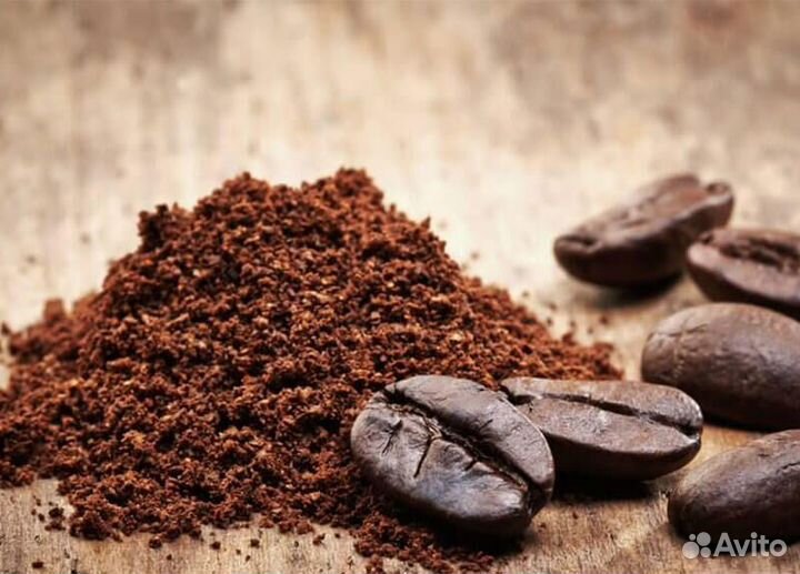 Кофейный жмых 1л. из натуральных кофейных зёрен