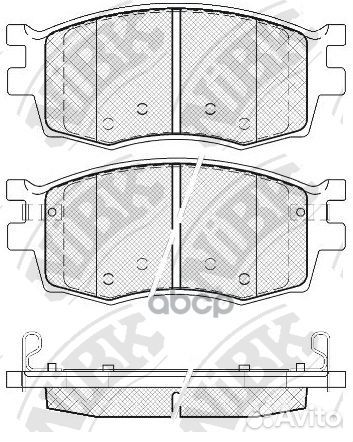Колодки тормозные дисковые перед PN0435 NiBK