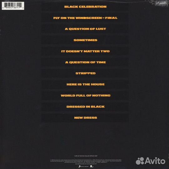 Виниловая пластинка Sony Depeche Mode Black Celebr