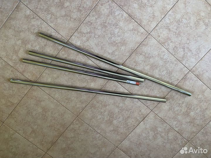 Труба для вешалок хром для шкафа обрезки