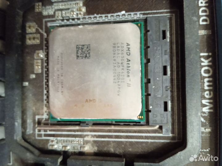 Материнская плата с процессором