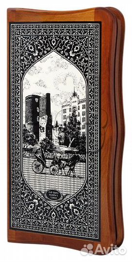 Нарды, шашки Фаэтон (тёмная рамка, филигран (1838)