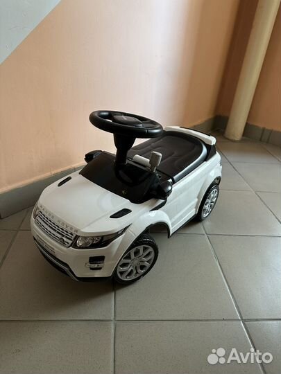 Каталка Range Rover evoque со звуком, белая