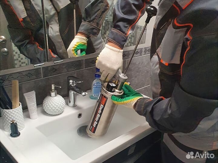 Прочистка канализации Устранение засоров Сантехник