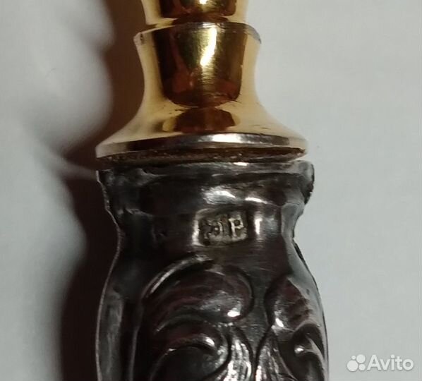 Антикварная серебряная лопатка