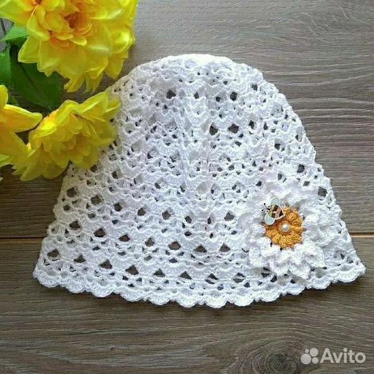 Ажурные шапочки для девочек