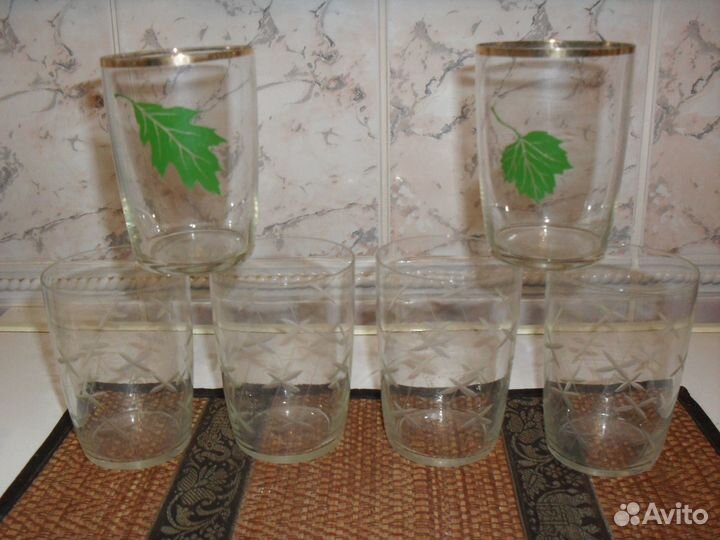 Стаканы. кружка пивная и стопки гр. из СССР