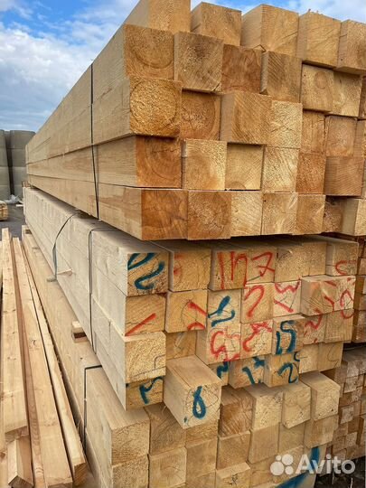 Доска обрезная 25х100х6000мм 1 сорт ГОСТ