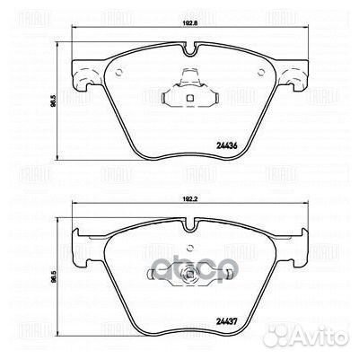 Колодки тормозные BMW X5(E70) 10/X6(E71) 08