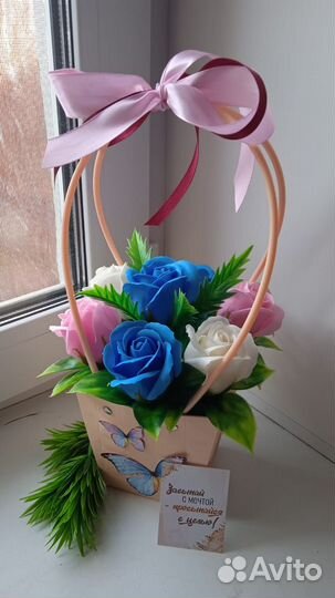 Мыльные розы букеты