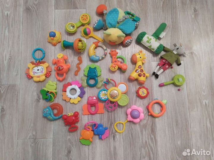 Погремушки, прорезователи, музыкальные