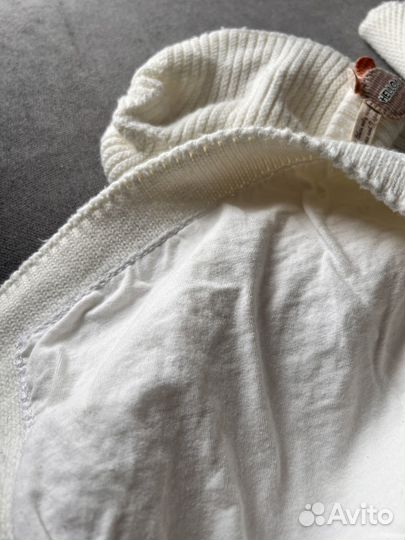 Вязаный комбинезон, комплект, конверт на выписку