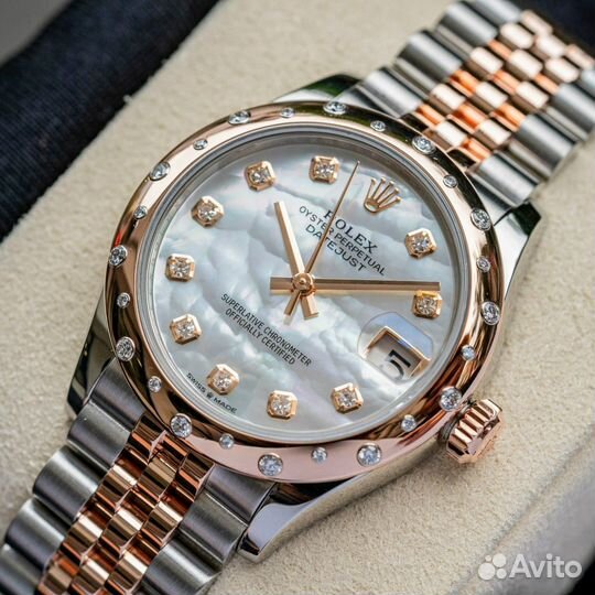 Часы Rolex Datejust 31mm Rose Gold MOP Diamond