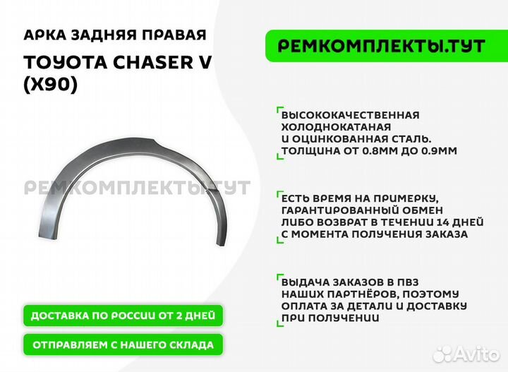 Арка задняя правая Toyota Chaser X90