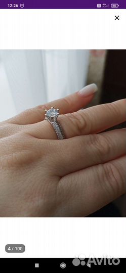 Серебряное кольцо 18р