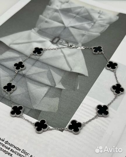 Van cleef подвеска клевер
