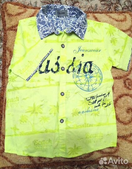 Рубашки летние на мальчика 128