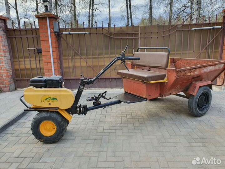 Мотоблок с телегой