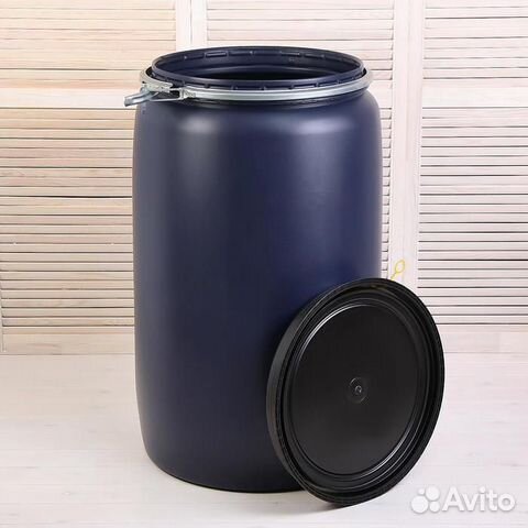 Бочка пищевая Оpen Top Drums, 227 л, с крышкой