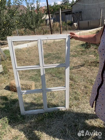Оконные рамы б/у в хорошем состоянии, 3 шт. 77х119