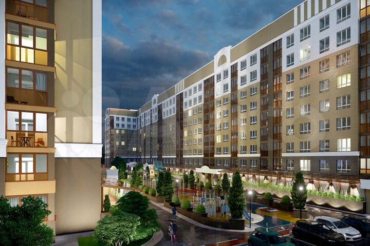 2-к. квартира, 57,4 м², 7/9 эт.